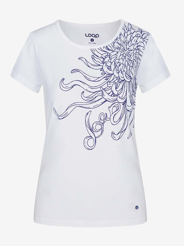 Loap Λευκό γυναικείο μπλουζάκι LOAP Abblina T-shirt