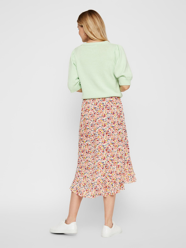 Pieces Ροζ φλοράλ μίντι φούστα Pieces Mayrin