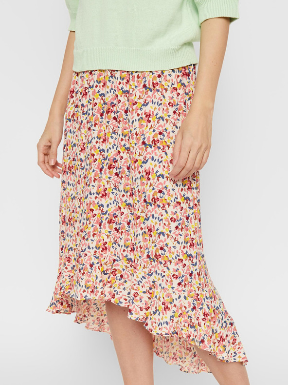 Pieces Ροζ φλοράλ μίντι φούστα Pieces Mayrin