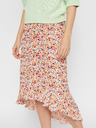 Pieces Ροζ φλοράλ μίντι φούστα Pieces Mayrin