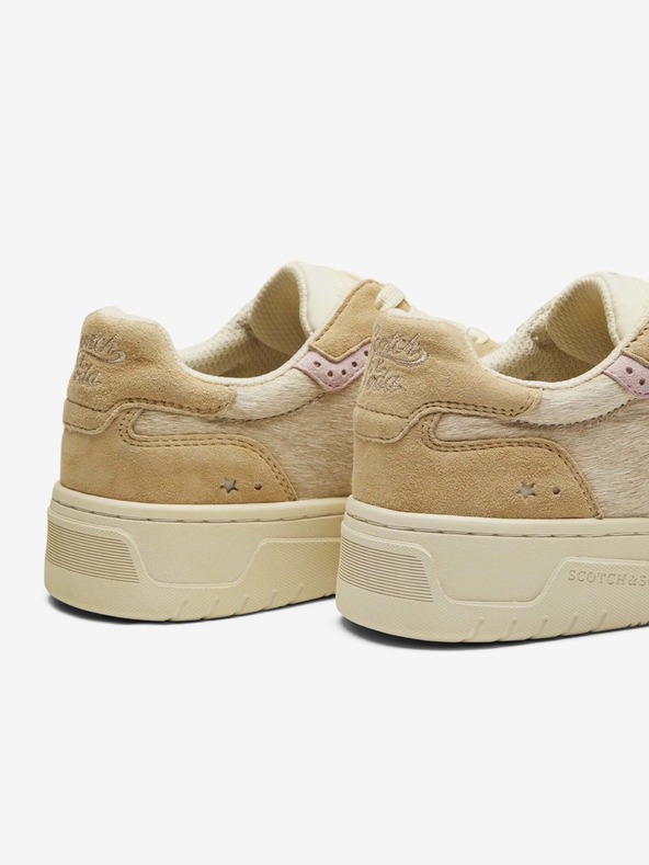 Scotch & Soda Μπεζ γυναικεία αθλητικά παπούτσια Scotch & Soda