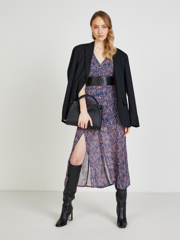 Pepe Jeans Σκούρο μπλε γυναικείο πουκάμισο με σχέδιο midriff slit Pepe Jeans Marilyn