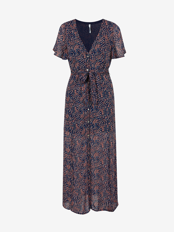 Pepe Jeans Σκούρο μπλε γυναικείο πουκάμισο με σχέδιο midriff slit Pepe Jeans Marilyn