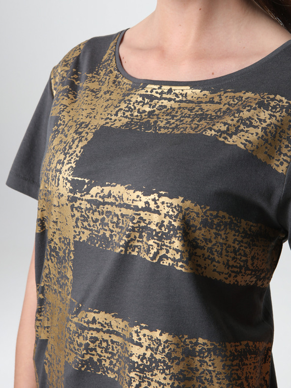 Loap Γκρι γυναικείο μπλουζάκι LOAP Asaja T-shirt