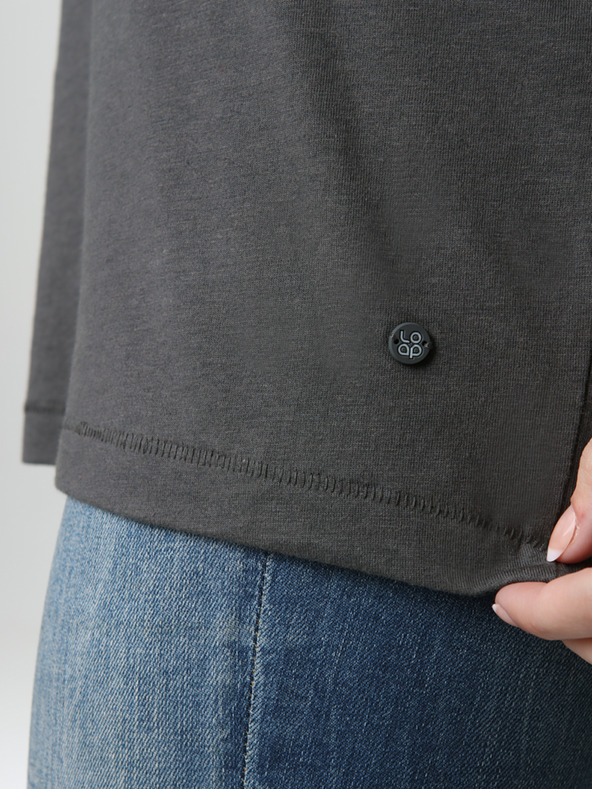 Loap Γκρι γυναικείο μπλουζάκι LOAP Asaja T-shirt