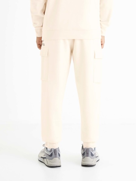 Celio Κρεμ ανδρική φόρμα με τσέπες Celio Boslap