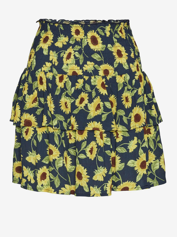 Noisy May Κίτρινη και μπλε φλοράλ κοντή φούστα Noisy May Sunflower