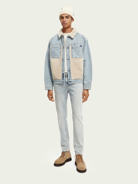 Scotch & Soda Μπλε ανδρικό τζιν τζάκετ με μόνωση Scotch & Soda