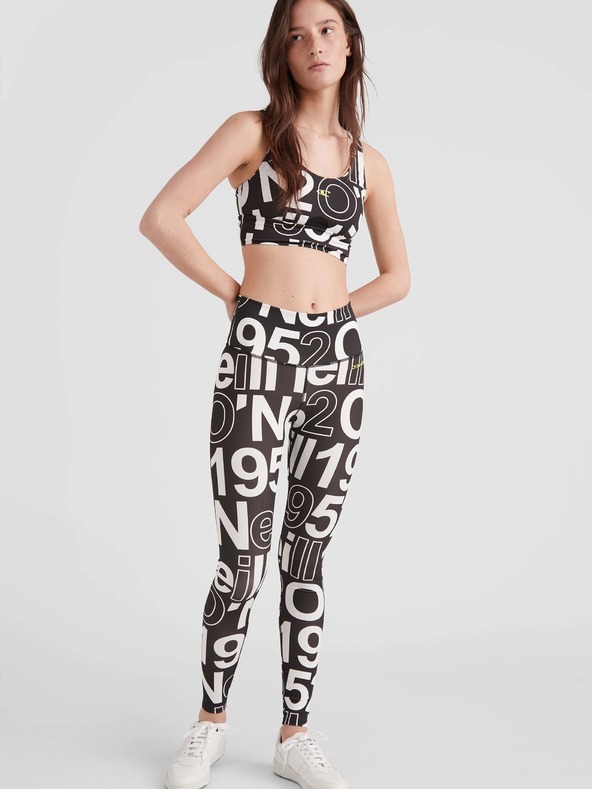 O'Neill O'Neill Γυναικείο αθλητικό κολάν με λευκό και μαύρο σχέδιο Multi