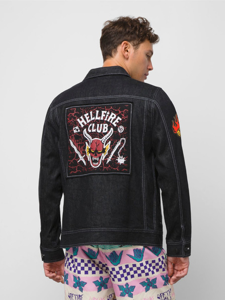 Vans Μαύρο unisex τζιν μπουφάν VANS Hellfire Club