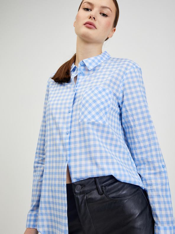 Orsay ORSAY γαλάζιο γυναικείο καρό πουκάμισο