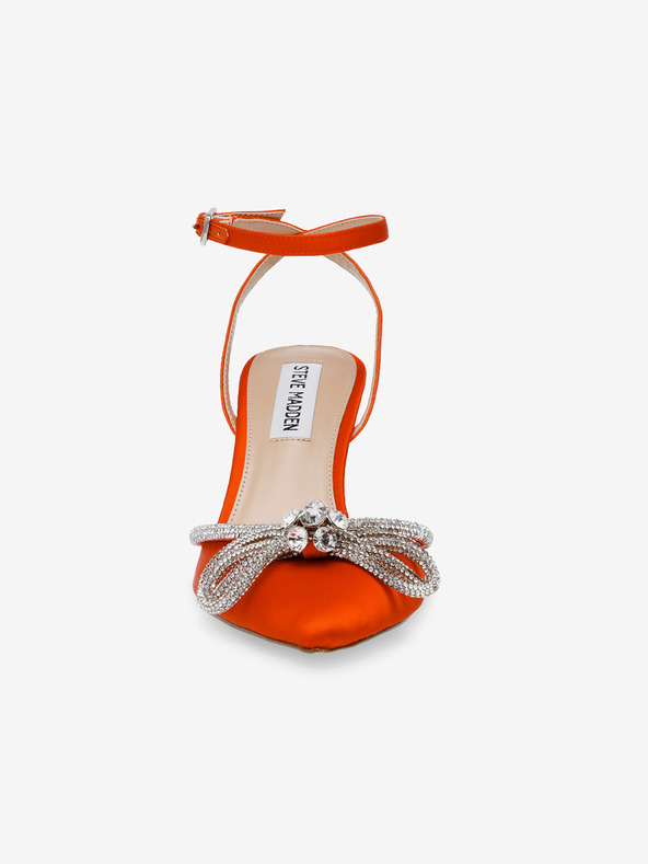 Steve Madden Πορτοκαλί γυναικείες σατέν γόβες Steve Madden