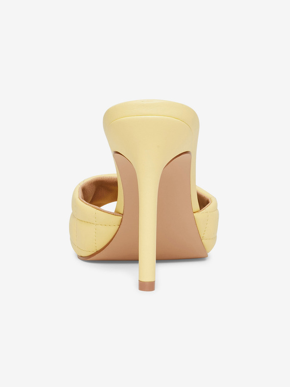 Steve Madden Ανοιχτό κίτρινο Γυναικείες παντόφλες με ψηλό τακούνι Steve Madden Signify