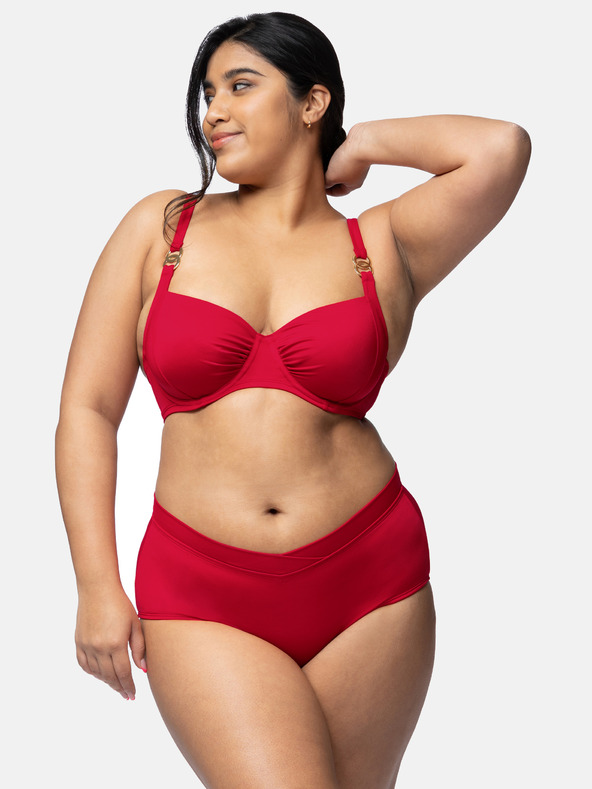 DORINA Κόκκινο γυναικείο σλιπ μπικίνι DORINA Opio