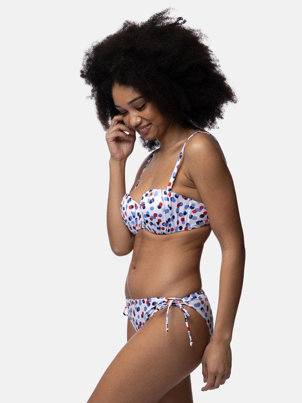 DORINA Λευκό γυναικείο πουά σλιπ μπικίνι DORINA Antibes