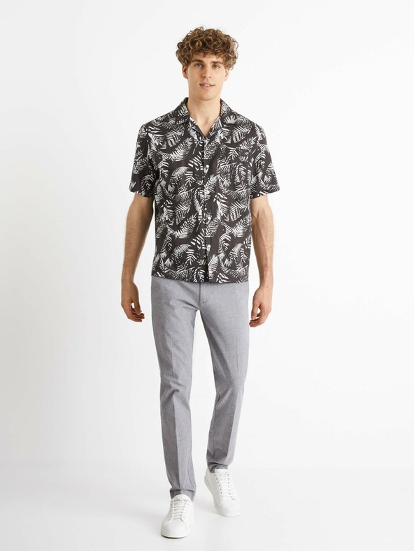 Celio Γκρι ανδρικό παντελόνι chino Celio Bosi