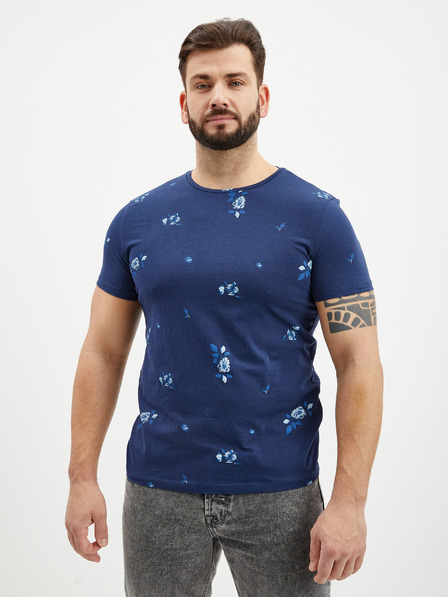 Blend Σκούρο μπλε ανδρικό t-shirt με σχέδιο Blend