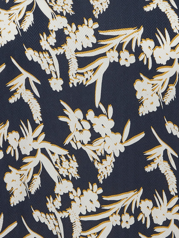 Fransa Λευκή και μπλε φλοράλ μπλούζα Fransa