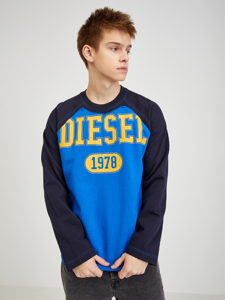 Diesel Ανδρικό φούτερ Diesel μαύρο και μπλε