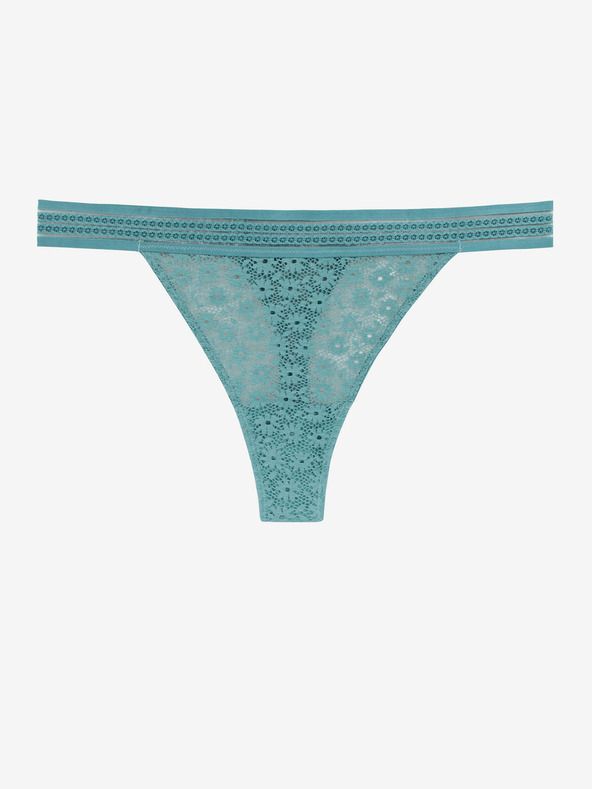 DORINA Γυναικείο γαλάζιο δαντελένιο στρινγκ DORINA Yuka