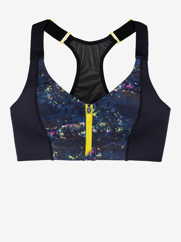 DORINA Μαύρο γυναικείο αθλητικό σουτιέν με σχέδια DORINA Sully