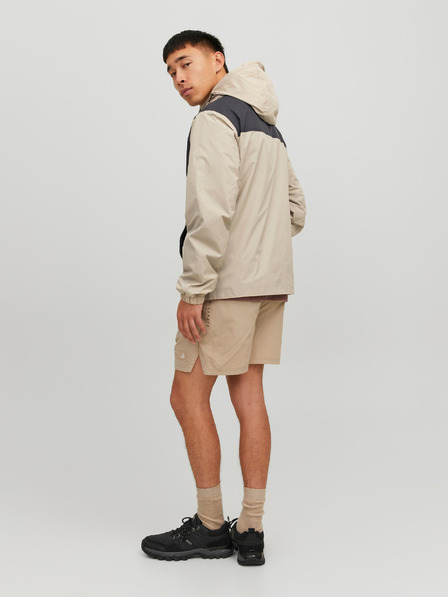 Jack & Jones Κρεμ ανδρικό Jack & Jones Filo ελαφρύ μπουφάν με κουκούλα