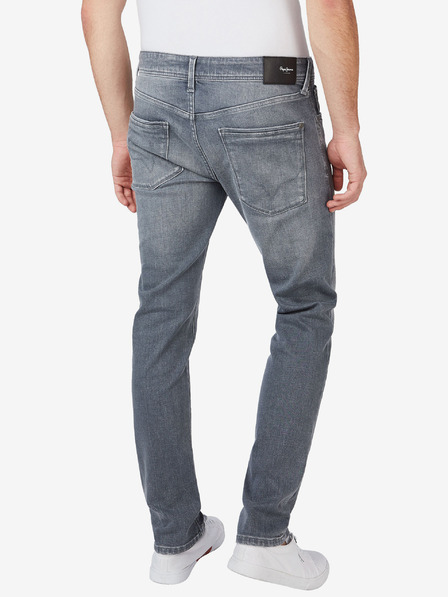 Pepe Jeans Γκρι ανδρικό τζιν στενής εφαρμογής Pepe Jeans Stanley