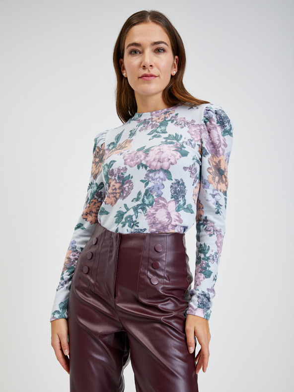 Orsay Μπορντό γυναικείο κοντό δερμάτινο παντελόνι ORSAY