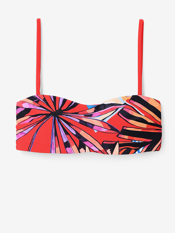 Desigual Γυναικείο μαγιό με σχέδιο Desigual κόκκινο Playa