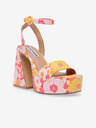 Steve Madden Πορτοκαλί και ροζ γυναικεία πέδιλα με τακούνι Steve Madden