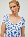 Orsay Μπλε-λευκό μπλουζάκι με μοτίβο ORSAY
