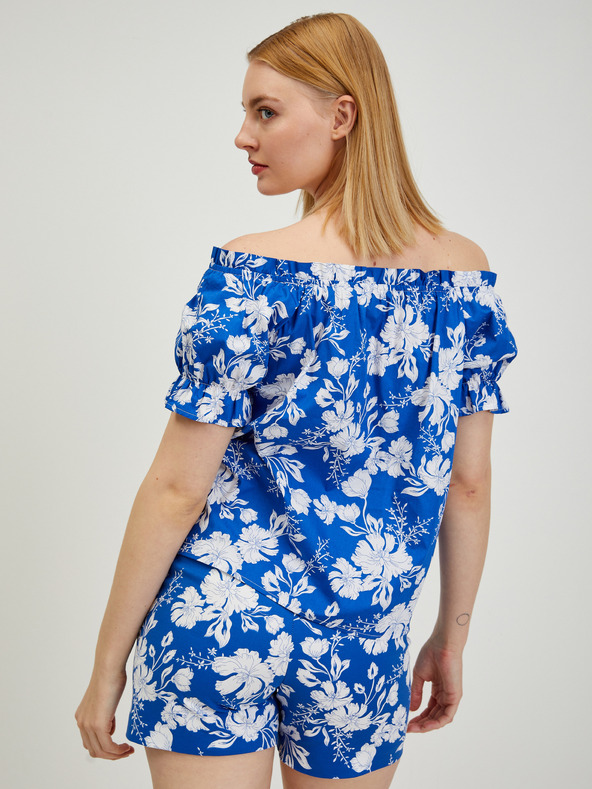 Orsay Μπλε γυναικεία φλοράλ μπλούζα ORSAY