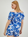 Orsay Μπλε γυναικεία φλοράλ μπλούζα ORSAY