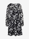 Orsay Λευκό και μαύρο γυναικείο φόρεμα ORSAY με μοτίβο