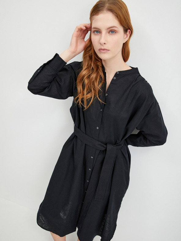 GAP Linen Shirt Midi Dress GAP