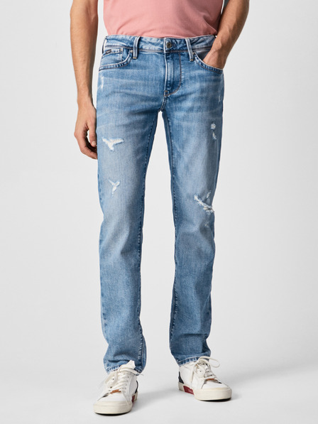 Pepe Jeans Γαλάζιο ανδρικό τζιν στενής εφαρμογής Pepe Jeans Hatch