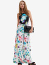 Desigual Λευκό Desigual Daniela Γυναικείο παντελόνι με λουλούδια