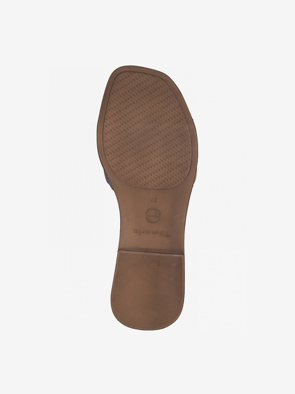 Tamaris Ανοιχτό μωβ δερμάτινες παντόφλες Tamaris