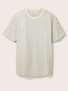 Tom Tailor Denim Κρεμ ανδρικό μοτίβο T-Shirt Tom Tailor Denim