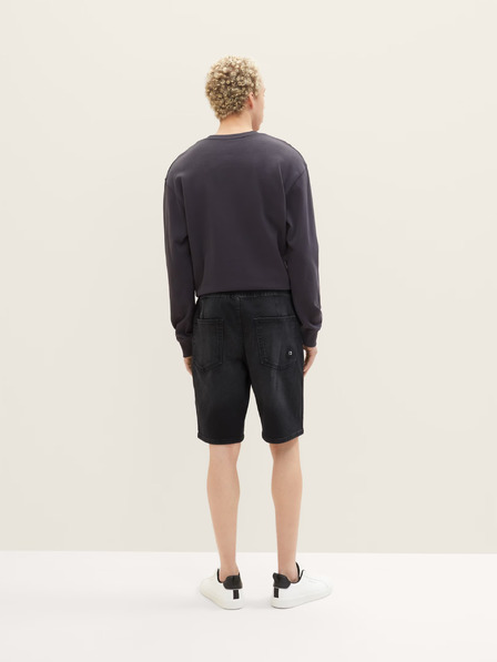 Tom Tailor Denim Μαύρο ανδρικό τζιν σορτς Tom Tailor Denim