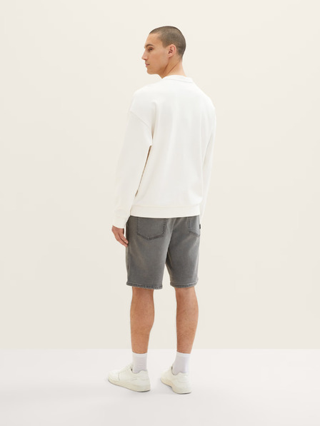 Tom Tailor Denim Γκρι ανδρική τζιν βερμούδα Tom Tailor Denim