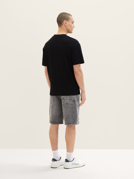 Tom Tailor Denim Γκρι ανδρική τζιν βερμούδα Tom Tailor Denim