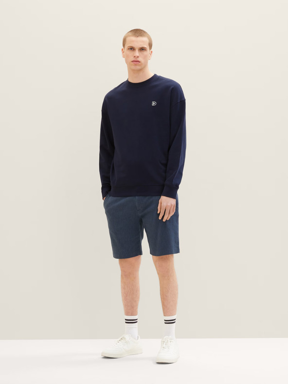 Tom Tailor Denim Μπλε σκούρο ανδρικό τζιν σορτς Tom Tailor