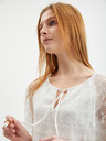 Orsay Λευκή γυναικεία δαντελένια μπλούζα ORSAY