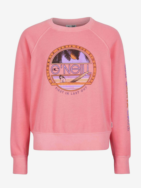 O'Neill Ροζ γυναικείο φούτερ O'Neill Cult Shift Sweatshirt