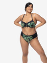 DORINA Πράσινο και μαύρο γυναικείο σλιπ μπικίνι με σχέδια DORINA Kano