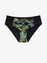 DORINA Πράσινο και μαύρο γυναικείο σλιπ μπικίνι με σχέδια DORINA Kano