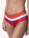 DORINA Πορτοκαλί και ροζ γυναικείο ριγέ σλιπ μπικίνι DORINA Lawaki