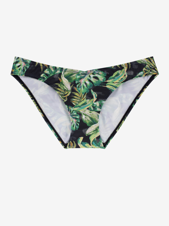 DORINA Μαύρο και πράσινο γυναικείο σλιπ μπικίνι με σχέδιο DORINA Kano