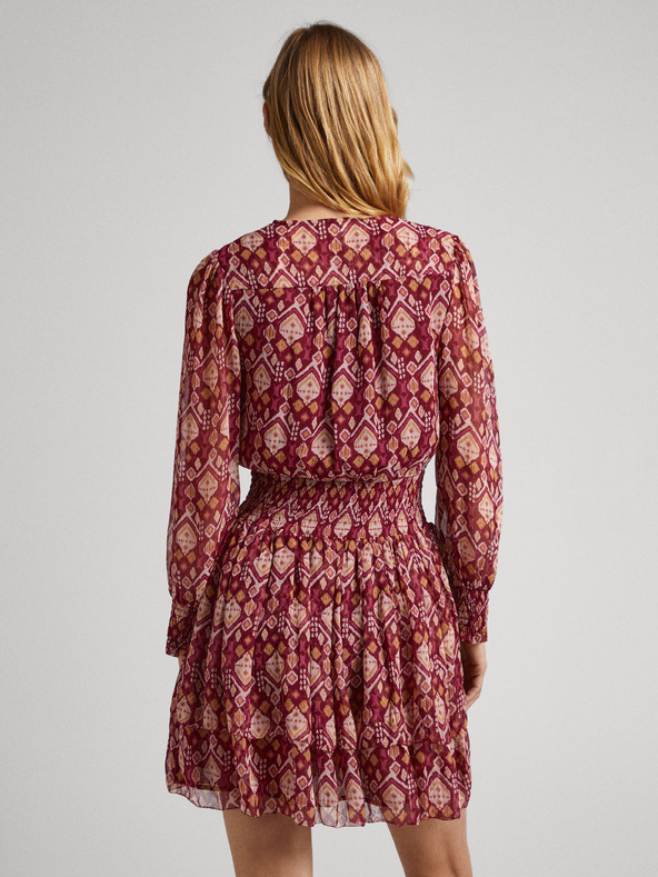 Pepe Jeans Κόκκινο γυναικείο φόρεμα με σχέδιο Pepe Jeans Gala